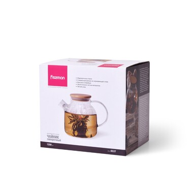 Чайник для заварювання Fissman 1200 мл зі сталевим фільтром (6537)
