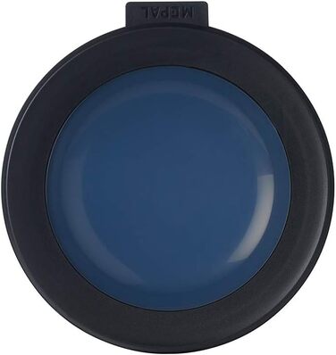 Круглий набір з 3 предметів Cirqula Multi Tray - Банки для зберігання з кришкою - Підходить як ящик для зберігання, холодильник, морозильна камера та посуд для мікрохвильової печі - 350 мл, 750 мл і 1250 мл - (Nordic Black, набір 3 шт. и (500, 1000, 2000 