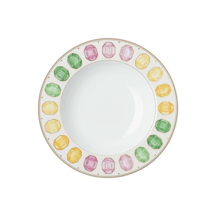 Тарелка суповая 24,4 см Зефир IDYLLIA Swarovski x Rosenthal
