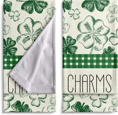 Різдвяні кухонні рушники Kwlegh, рушник для рук, різдвяна ялинка, цукерка-тростина, сніжинка, рушник для пальців, набір з 2 шт. , милий чоловічий банний рушник, високопоглинаючі рушники, 36 x (талісман на щастя)