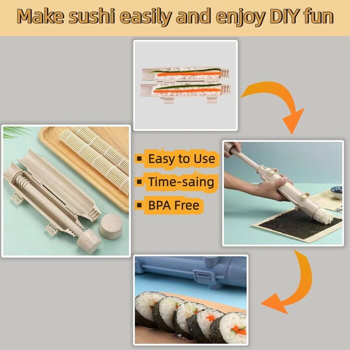 Набір для приготування  суші 22 предмета Glowgath