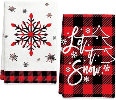 Набір з 2 різдвяних кухонних рушників 45 x 65 см, набір U Ohok