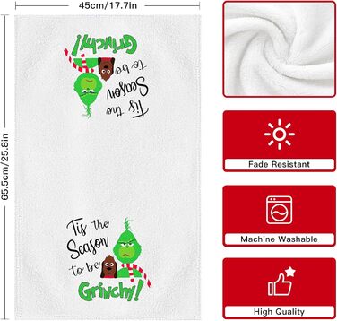 Набір з 4 різдвяних кухонних рушників 45 x 65 см, набір C Ohok