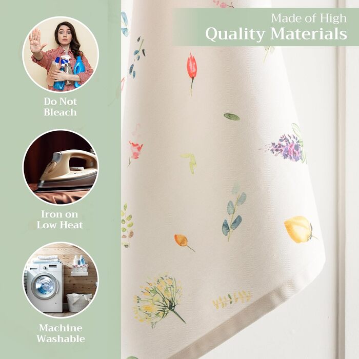 Набір із 3 багатоцільових кухонних рушників Maison d&39 Hermine Rural Christmas, 100 бавовна Барні рушники День подяки/Різдво (50 см x 70 см) (Botanical Fresh)