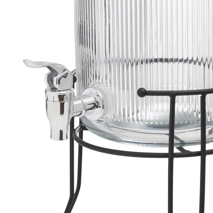 Діспенсер для напоїв 3,9 л скло Fissman