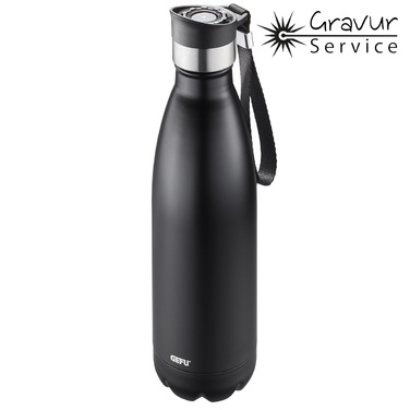 Термобутылка для напитков 750 мл, черная Olimpio Gefu