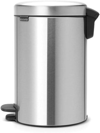 Сміттєвий бак з педаллю 12 л безшумний сталевий матовий NewIcon Brabantia