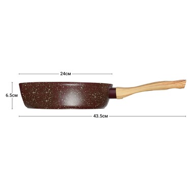 Сковорідка для смаження Fissman MOSSES STONE 24x6,5 см (4296)