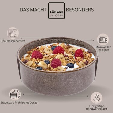 ПОСУД Комбінований сервіз на 6 персон, набір тарілок кавовий кухоль макаронна миска 30 шт. , набір посуду з керамограніту посудомийна машина - мікрохвильова піч - стійкий до подряпин, набір посуду з керамограніту КОЛЕКЦІЯ ЦІННОСТЕЙ (Каїрський графіт, миск