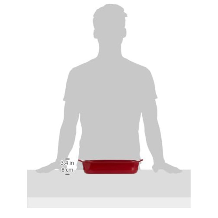 Форма для запекания прямоугольная 36x23х7 cм бордовая Emile Henry