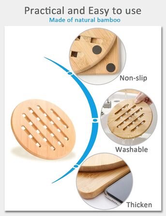 Термостійка підставка 4 бамбукових conisy