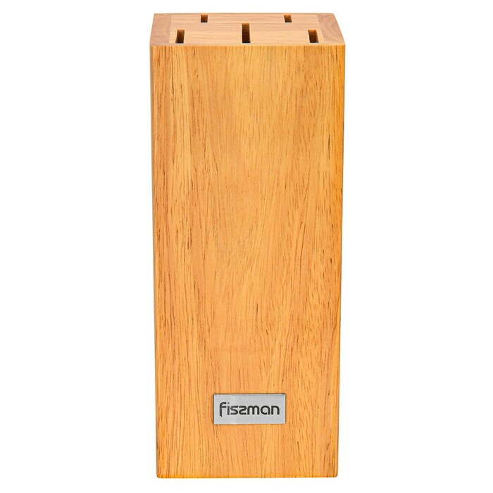 Набір ножів Fissman 6 предметів SOLVEIG у дерев'яній підставці 420J2 сталь (2718)