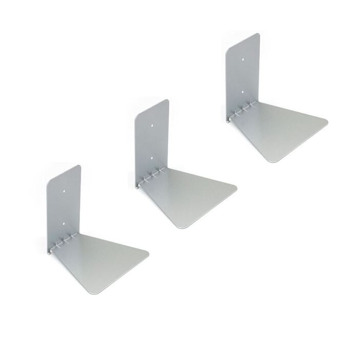 Настенные полки (3 шт) 17,7х14х16,5 см металлик Conceal Umbra
