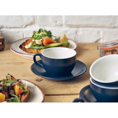 Блюдце 16 см, синє матове, Matt Blue, Color Tea, GenWare