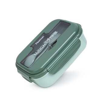 Ланч-бокс з трьома відділенням 21,5 х 15 х 8 см 1100 зелений Fissman