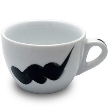 37174 Чашка cappuccino 180 мл Onda Black 'Verona Millecolori Hand Painted Onda Black with Staffage B