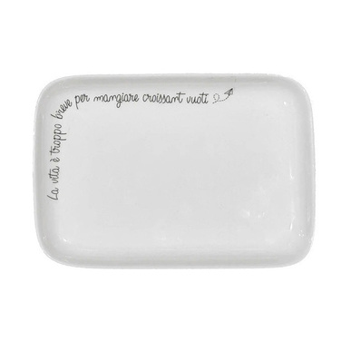 Поднос прямоугольный La Porcellana Bianca GLI ONESTI, фарфор, 22 х 15 см