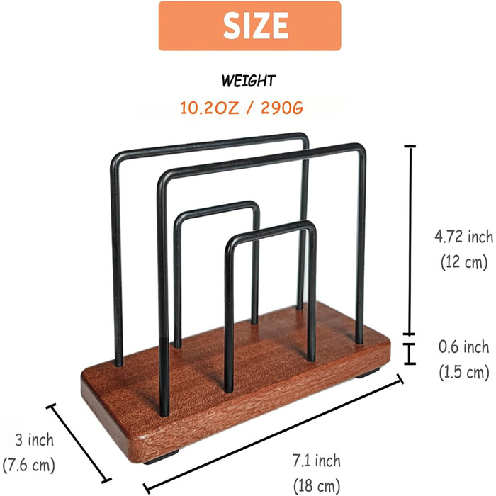 Тримач для серветок з металу та дерева Hosmore