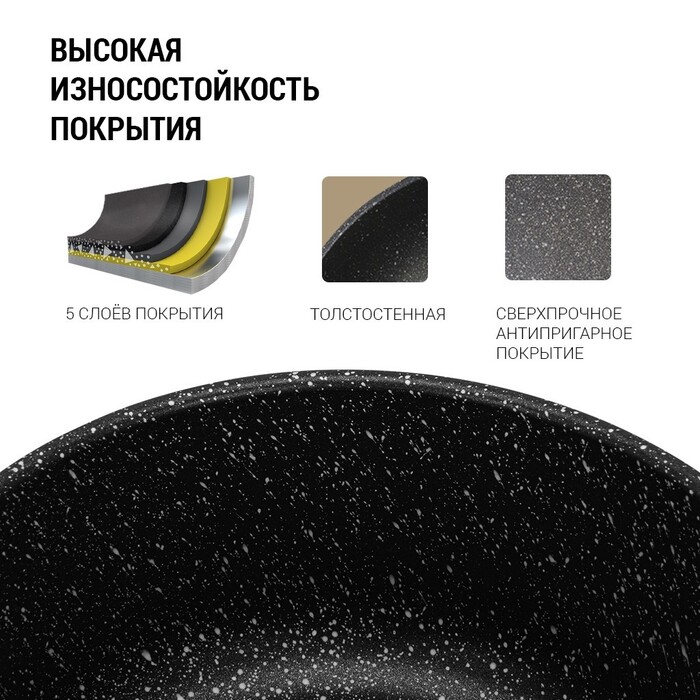 Кастрюля со стеклянной крышкой 20 см 2,87 л Carrie Fissman