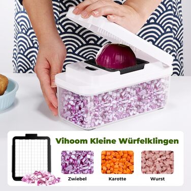 Овощерезка с 2 сменными лезвиями Vihoom