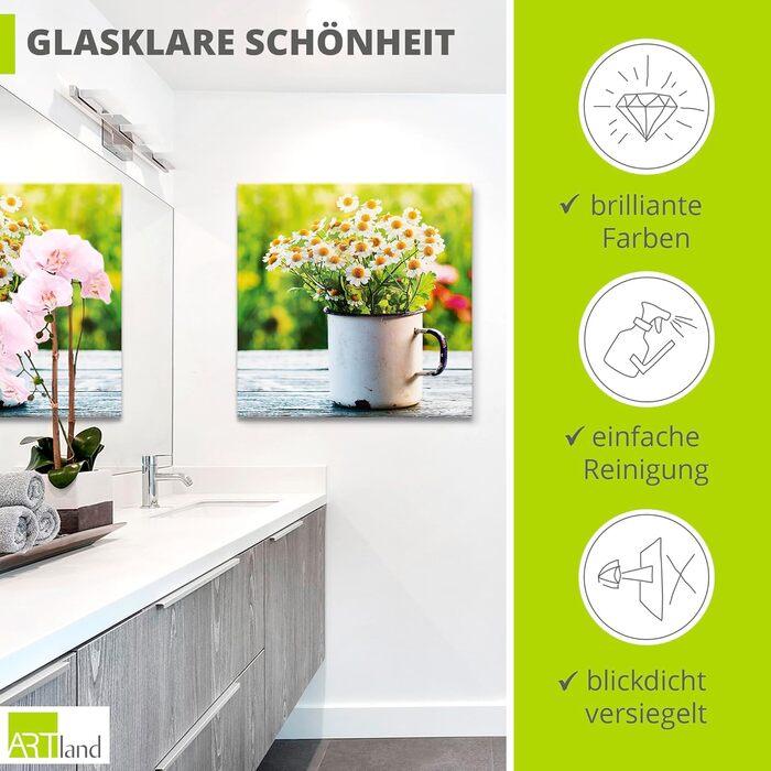 Картина цільна 40 x 40 см "Ромашки" ARTLAND