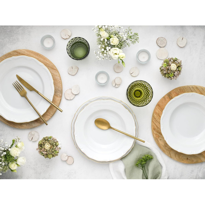 Набір посуду 12 предметів, з порцеляни Maria Theresia Gold Creatable