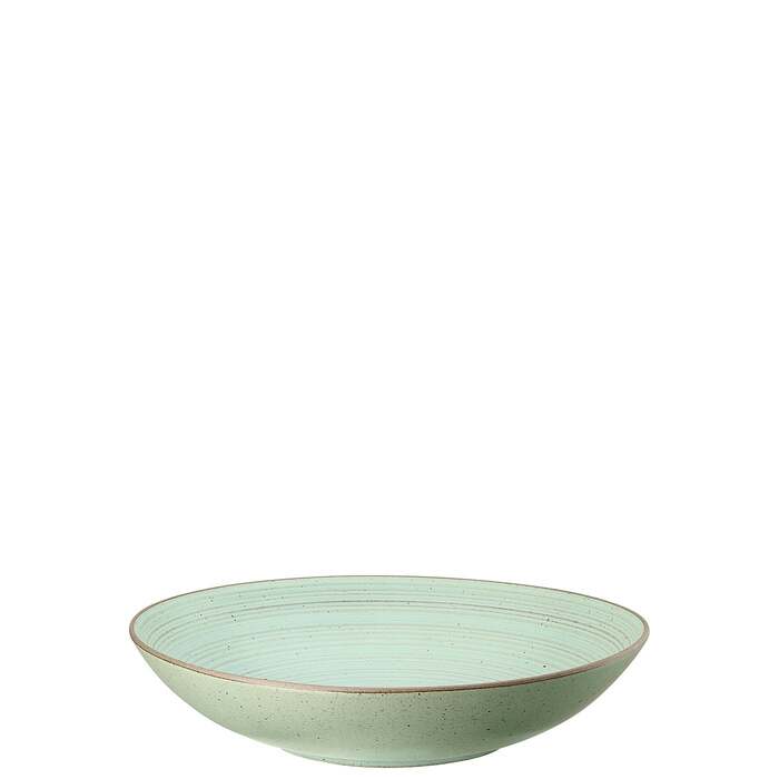 Тарілка глибока 23 см, зелена Nature Leaf Thomas