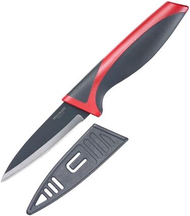 Набір ножів Westmark 5 шт. , 1 велика обробна дошка та 4 ножі, обробна дошка 37 х 25,5 см, лезо кухарського ножа/ножа для хліба 20 см кожен, лезо канцелярського ножа 12 см, лезо ножа для чищення овочів 8 см, 145222E6 (2 ніж для чищення)