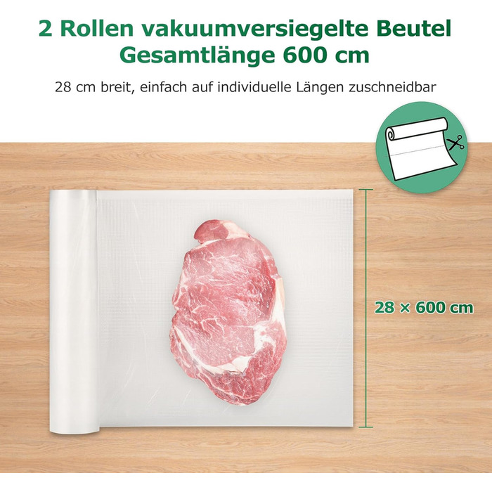 Вакуумные пакеты 2 рулона 28 x 600 см Fresko