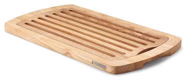 Обробна дошка для хліба з канавками, каучукове дерево 45 х 26 см Continenta