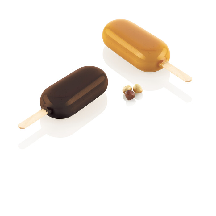 GEL14B CLASSIC 3D Набір форм для морозива '3D ескімо' 93х43 h25 мм 2 форми (2х76 мл)+ 50 паличок