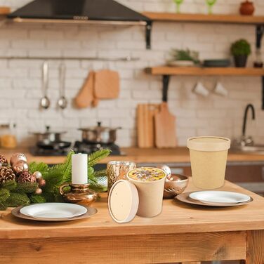 Набір паперові стаканчики для морозива 50 шт. 450 мл JMIATRY