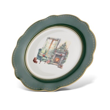 Тарелка Fissman 27 см CHRISTMAS EVE фарфор (13755)