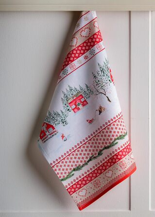 Набір з 3 різдвяних кухонних рушників  Rural Christmas 50 x 70 см Maison d' Hermine