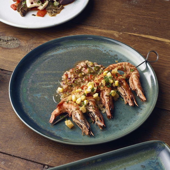 Тарілка 27.5 см, зелена, Terra Porcelain Aqua Green, GenWare