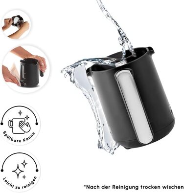 Кавоварка на 5 чашок, 535 Вт, чорно-біла Hatır Köz Karaca