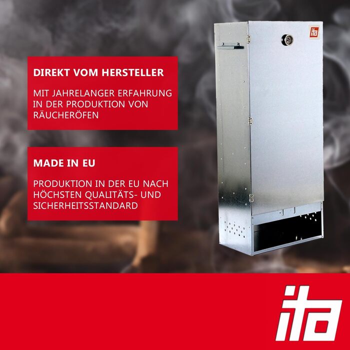 Коптильня преміум-класу з нержавіючої сталі ITA
