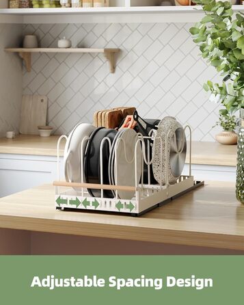 Підставки для посуду з 10 роздільниками білий NETEL