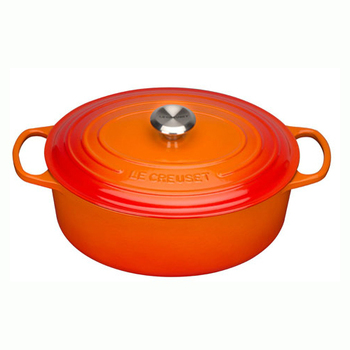 Гусятница / жаровня з кришкою 31 см, помаранчевий Le Creuset