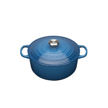 Каструля / жаровня 30 см, синій марсель Le Creuset