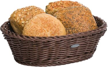 Багатоцільовий кошик, підходить для готелів і громадського харчування, овальний, приблизно 32 x 23 x 7 см, коричневий Saleen