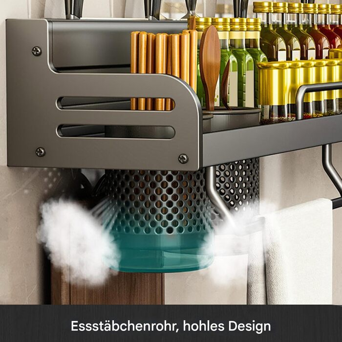 Настінний органайзер для кухонного приладдя 40 см Generisch