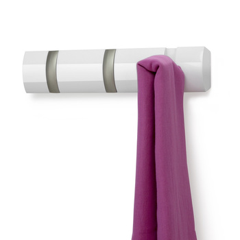 Вішалка настінна 30,5х3,1х6,6 см біла Flip Umbra