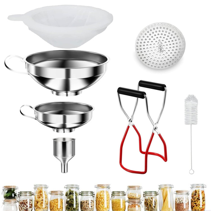 Набір лійок для консервування з нержавіючої сталі, 7 предметів LMYKH