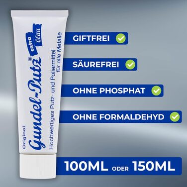 Засіб для полірувальна металу 100 мл Original Gundel-Putz
