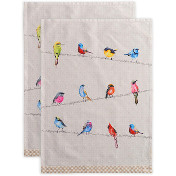 Набір із 3 багатоцільових кухонних рушників Maison d&39 Hermine Rural Christmas, 100 бавовна Барні рушники День подяки/Різдво (50 см x 70 см) (різнокольоровий)