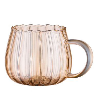 ARDESTO Набір чашок з ручками Golden Moon 350мл, 2шт, боросилікатне скло, прозорий