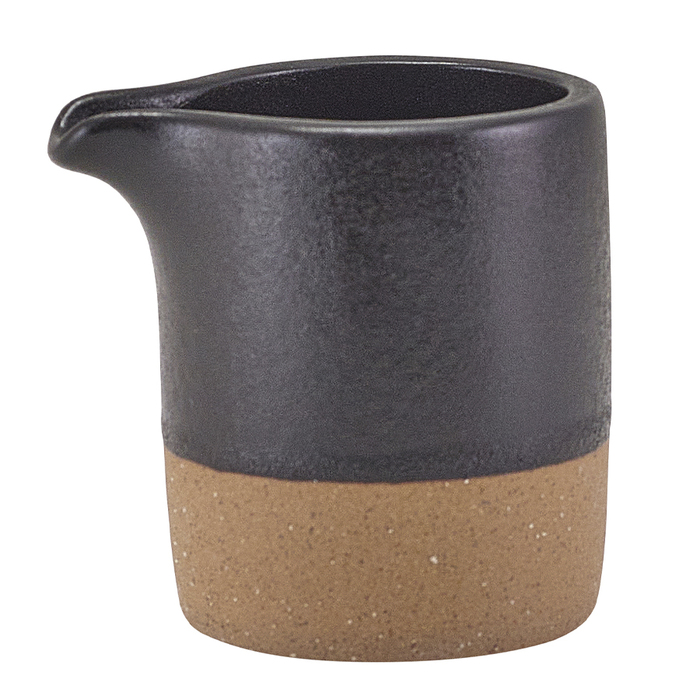 Молочник 90 мл, без ручки, черный, Kava Black Stoneware, GenWare