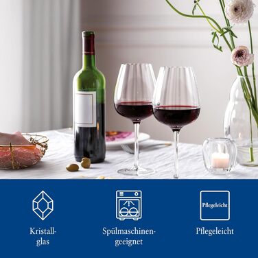 Келих для червоного вина 230 мм, 4 предмета Rose Garden Villeroy & Boch