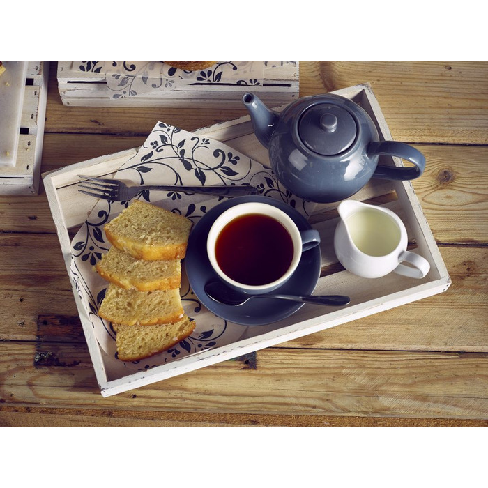 Блюдце 12 см, сіре, Color Tea, GenWare